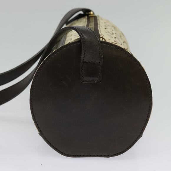 CELINE C Macadam Canvas Shoulder Bag Beige Gold - Picture 5 of 12